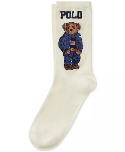 Women's Americana Polo Bear Crew Socks